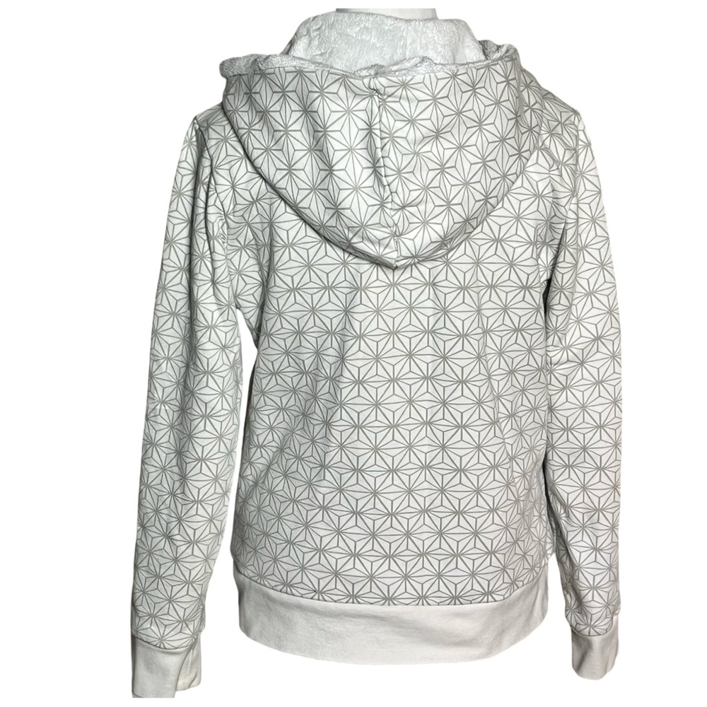 North Face Reversible Cotton Polar Fleece Hoodie Jacket Women’s Sz L Streetwear - Picture 3 of 11